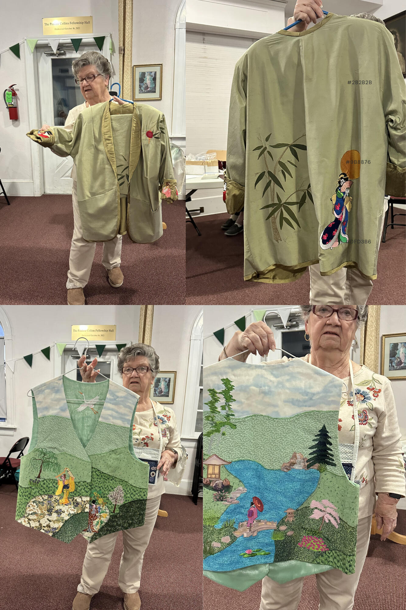 Haute Coture offered by our own Shirley.